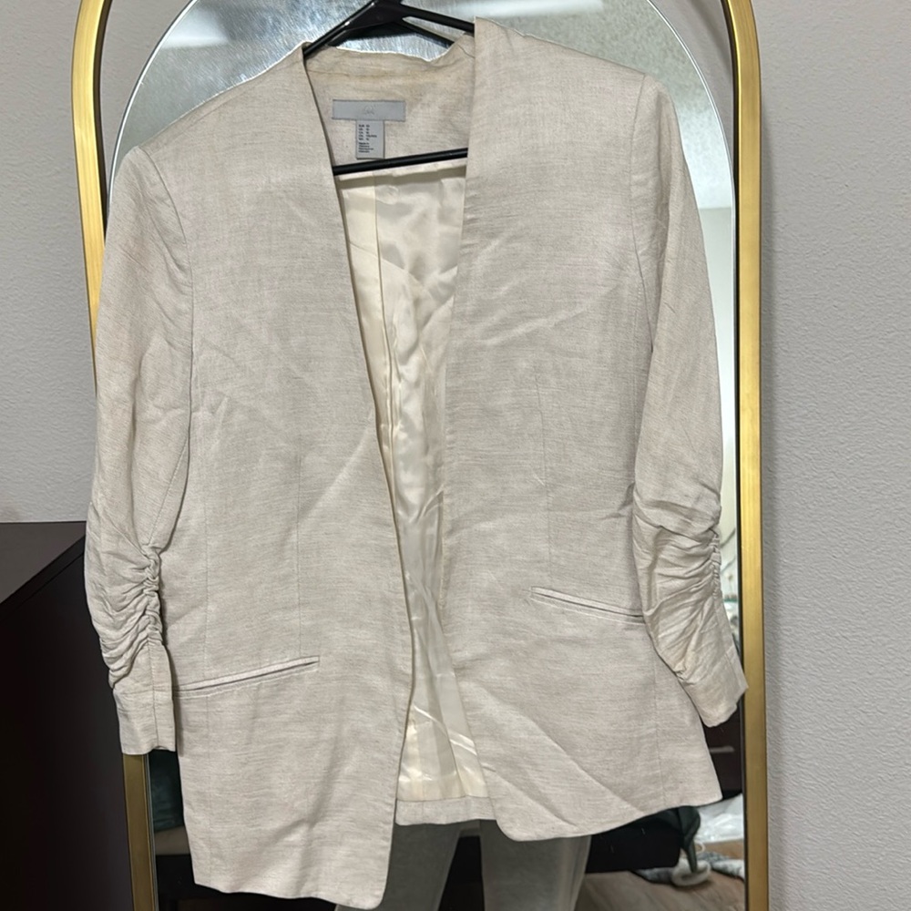 Cream blazer by H&M medium